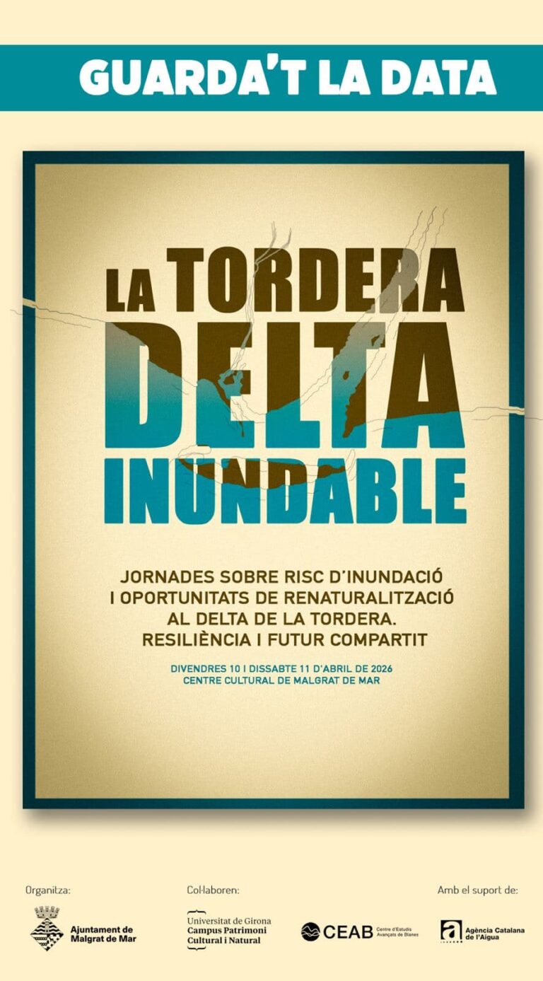 Jornadas sobre el riesgo de inundación y oportunidades de renaturalización en el Delta de la Tordera