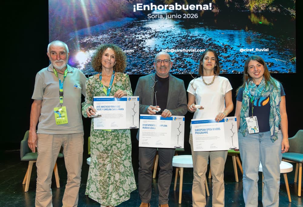 CIREF reconoce la labor de personas y entidades comprometidas con la defensa y restauración de los ríos ibéricos en RESTAURARÍOS 2026
